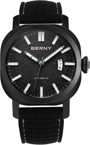 BERNY Men's Japanese Automatic Mechanical Watch, Self Winding Watches, Water Proof 10ATM, Sapphire Glass Scratch Resistant, Super Luminous with Date(No Battery Required) in Saudi Arabia