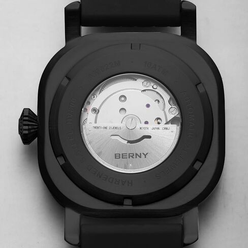 BERNY Men's Japanese Automatic Mechanical Watch, Self Winding Watches, Water Proof 10ATM, Sapphire Glass Scratch Resistant, Super Luminous with Date(No Battery Required) in Saudi Arabia
