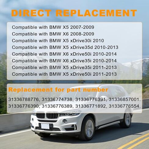 طقم استبدال ممتص الصدمات الأمامي العلوي السفلي من JDMON لسيارة BMW X5 X6 2007-2009 يستبدل 31336788776، 31336774738، 31336776391، 31336857001، 31336776390 in Saudi Arabia