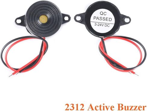 10pcs SFM-20B High Decibel Active Buzzer Speaker DC3-24V Continuous Sound 2312 Piezoelectric Piezo Electronic in Saudi Arabia