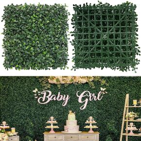 Grass Wall Panels, 10"x 10"(20pcs) 4-Layer Artificial Boxwood Faux Green Wall for Interior in Saudi Arabia