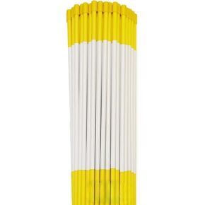 Driveway Markers, Snow Stakes, Plow Stakes, Fiberglass, Multipack, Reflective Tape, 5/16", 1/4" (10, Yellow) in Saudi Arabia