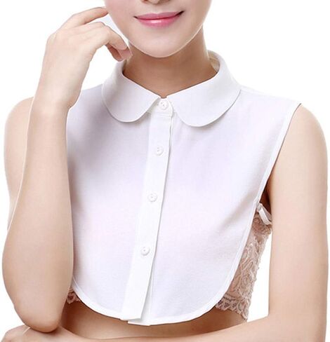 REDODECO Fake Collar Detachable Dickey Faux Blouse False Collar Half Shirts for Girls Women Female in Saudi Arabia