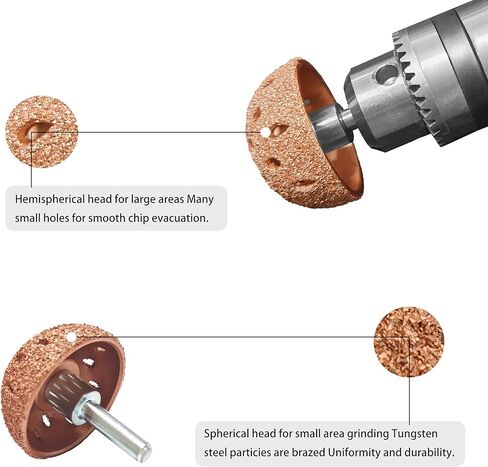 BT-M122a Buffing Wheel Kit for Tire Repair Dia. 2 1/2"(63 mm) 60 Grit 2 pcs/kit with Quick Change Adapter in Kuwait
