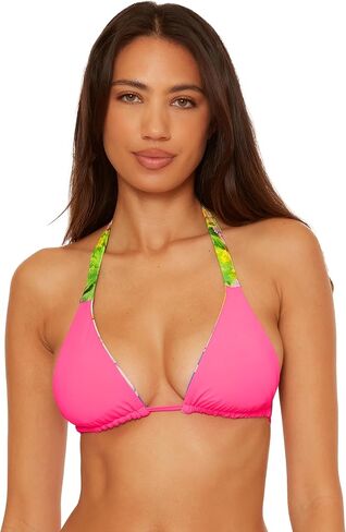 BECCA Women's Positano Triangle Bikini Top, Adjustable, Tie Back, Swimwear Separates in Saudi Arabia