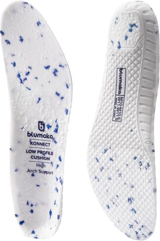 BLUMAKA Konnect Low Profile Cushion Sport Insole Footbeds (Low Arch, Mens 11-11.5, Womens 12-12.5) in Kuwait