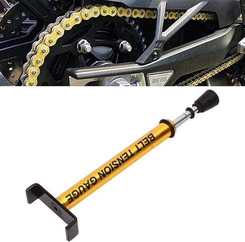Motorcycle Belt Tension Gauge, Adjustable 10 Lbs Belt Tensioner Tool with L Shape Pad, Universal Metal Motorcycle Belt Tension Tool Replacement for Secondary Drive Belts in Saudi Arabia