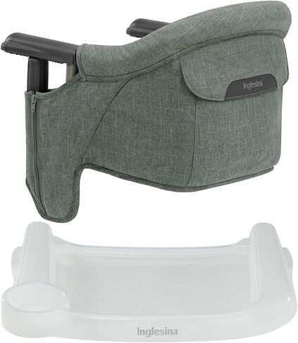 كرسي طاولة سريع من Inglesina - مزيج من الصنوبر الأخضر + صينية طعام سريعة - كرسي مرتفع محمول للأطفال الصغار الرضع، من 6 إلى 36 شهرًا - يناسب الطاولات من 0.8 بوصة إلى 3.5 بوصة - تصميم قابل للطي - تتضمن حقيبة حمل in Kuwait