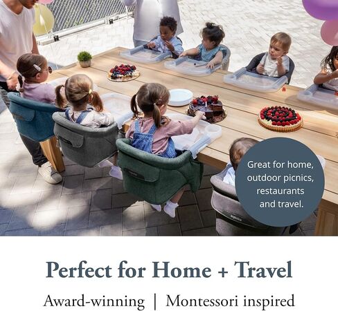 كرسي طاولة سريع من Inglesina - مزيج من الصنوبر الأخضر + صينية طعام سريعة - كرسي مرتفع محمول للأطفال الصغار الرضع، من 6 إلى 36 شهرًا - يناسب الطاولات من 0.8 بوصة إلى 3.5 بوصة - تصميم قابل للطي - تتضمن حقيبة حمل in Kuwait