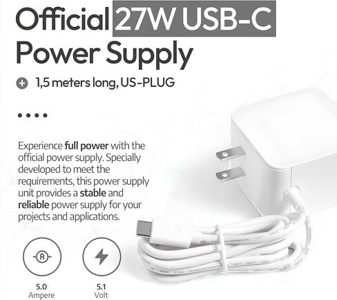 راسبيري باي 5 8 جيجا بايت للمبتدئين | 64 جيجا بايت مايكرو اس دي | مصدر طاقة رسمي بقدرة 27 وات | القضية الرسمية مع مروحة | كابل مايكرو اتش دي ام اي 4K بطول 1 متر | مبادل حراري من الألومنيوم in Kuwait