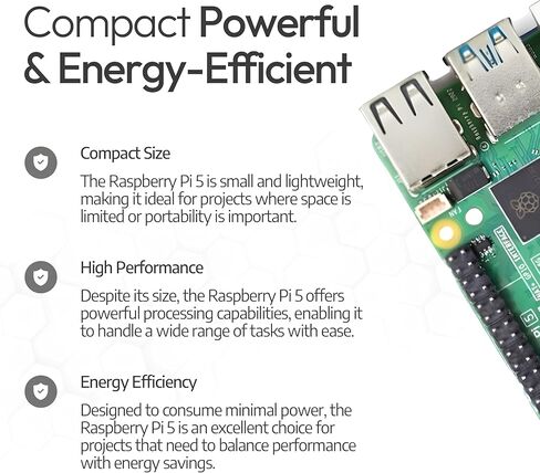 راسبيري باي 5 8 جيجا بايت للمبتدئين | 64 جيجا بايت مايكرو اس دي | مصدر طاقة رسمي بقدرة 27 وات | القضية الرسمية مع مروحة | كابل مايكرو اتش دي ام اي 4K بطول 1 متر | مبادل حراري من الألومنيوم in Kuwait