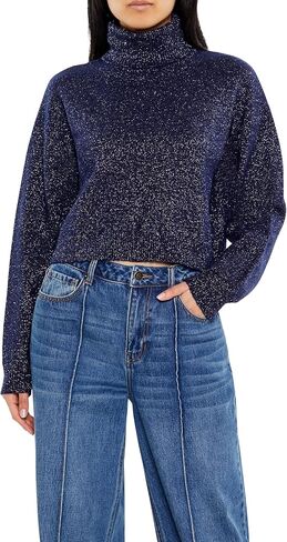 سترة نسائية ذات ياقة عالية من نسيج لامع من Forever 21 in Saudi Arabia