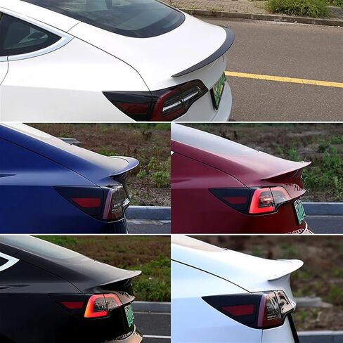 متوافق مع Tesla Model 3 Y Trunk Spoiler Lip من ألياف الكربون ABS جناح سبويلر ملحقات تصفيف السيارة تغيير إصدار الأداء 2023 (اللون: الموديل Y Blue) in Saudi Arabia