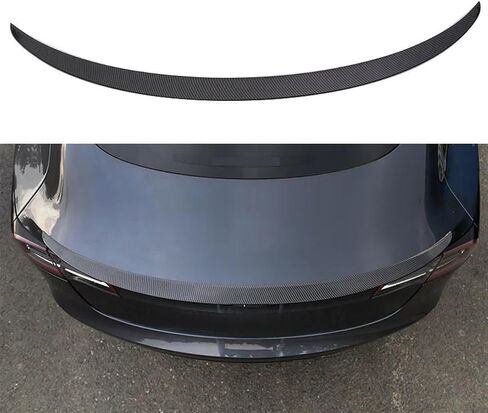 متوافق مع Tesla Model 3 Y Trunk Spoiler Lip من ألياف الكربون ABS جناح سبويلر ملحقات تصفيف السيارة تغيير إصدار الأداء 2023 (اللون: الموديل Y Blue) in Saudi Arabia