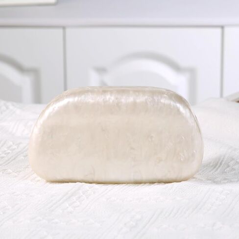 Dreubea Minimalist Gold-Tone Art Deco Clutch Bag – Elegant Metallic Accent Evening Handbag Purse for Women in Kuwait