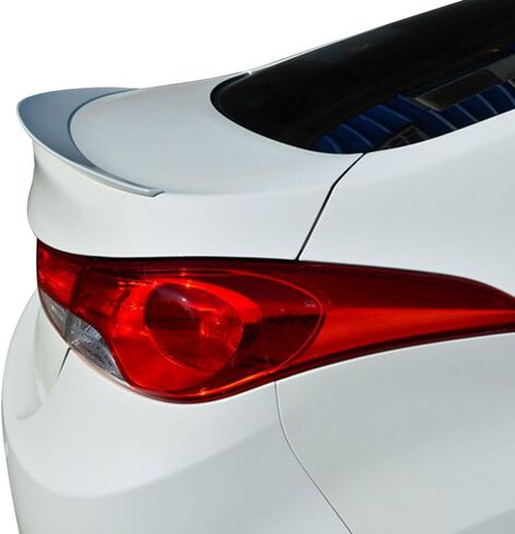 جناح صندوق السيارة متوافق مع 2010-2015 Hyundai Elantra، طراز المصنع ABS غير مطلي تمت إضافته على جناح الشفاه بواسطة IKON MOTORSPORTS، 2010 2011 2012 2013 2014 2015 in Saudi Arabia