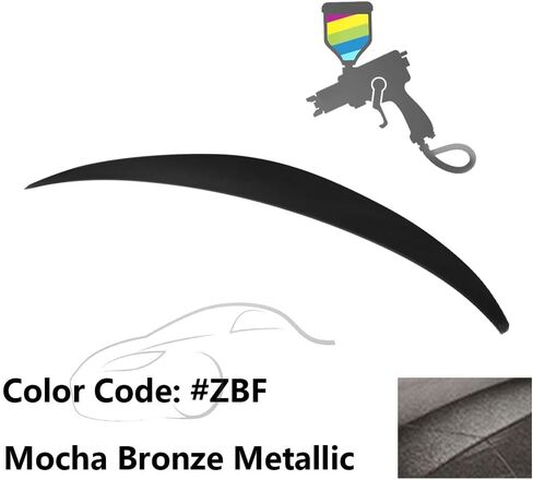 Trunk Spoiler Compatible with 2010-2015 Hyundai Elantra, Factory Style Unpainted ABS Added On Lip Wing by IKON MOTORSPORTS, 2010 2011 2012 2013 2014 2015 in Kuwait