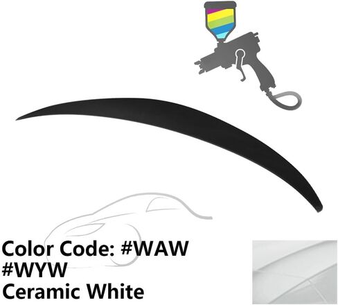 Trunk Spoiler Compatible with 2010-2015 Hyundai Elantra, Factory Style Unpainted ABS Added On Lip Wing by IKON MOTORSPORTS, 2010 2011 2012 2013 2014 2015 in Kuwait