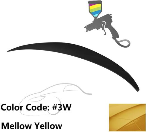 Trunk Spoiler Compatible with 2010-2015 Hyundai Elantra, Factory Style Unpainted ABS Added On Lip Wing by IKON MOTORSPORTS, 2010 2011 2012 2013 2014 2015 in Kuwait