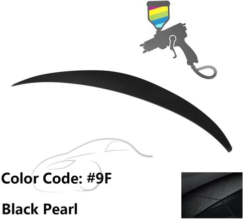 Trunk Spoiler Compatible with 2010-2015 Hyundai Elantra, Factory Style Unpainted ABS Added On Lip Wing by IKON MOTORSPORTS, 2010 2011 2012 2013 2014 2015 in Kuwait
