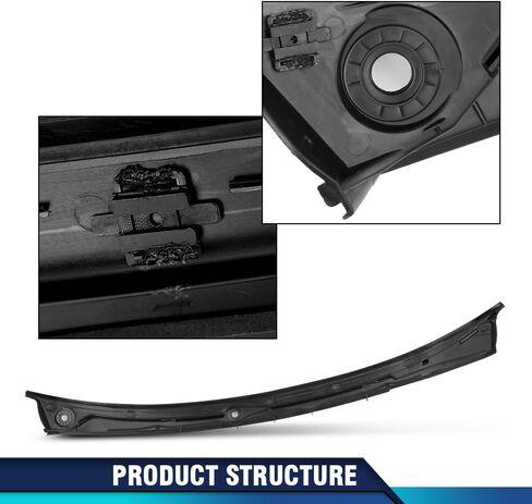 PIT66 Windshield Wiper Grille Lower Motor Cowl Cover Compatible with BMW 323Ci 1998-2000,Fit BMW 328i 1997-2000,Fit BMW 325Ci 330Ci M3 2001-2006,Fit BMW 325i 325xi 330i 2001-2005 in Saudi Arabia