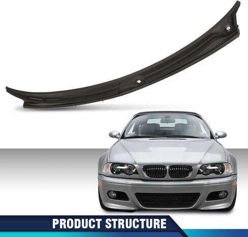 PIT66 Windshield Wiper Grille Lower Motor Cowl Cover Compatible with BMW 323Ci 1998-2000,Fit BMW 328i 1997-2000,Fit BMW 325Ci 330Ci M3 2001-2006,Fit BMW 325i 325xi 330i 2001-2005 in Saudi Arabia