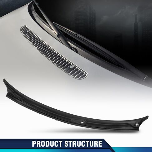PIT66 Windshield Wiper Grille Lower Motor Cowl Cover Compatible with BMW 323Ci 1998-2000,Fit BMW 328i 1997-2000,Fit BMW 325Ci 330Ci M3 2001-2006,Fit BMW 325i 325xi 330i 2001-2005 in Saudi Arabia