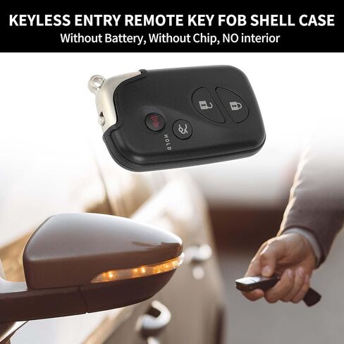 X AUTOHAUX Key Shell Case Keyless Entry Remote Key Fob Replacement Case for Lexus IS250 2006-2013 for Lexus RX350 2010-2015 4 Buttons HYQ14ACX HYQ14AEM in Saudi Arabia