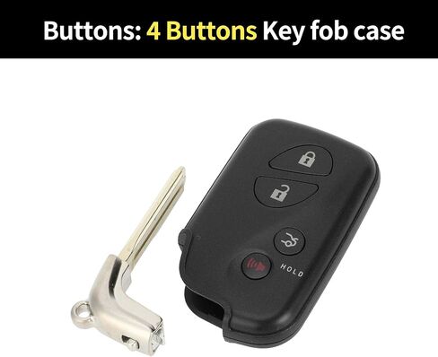 X AUTOHAUX Key Shell Case Keyless Entry Remote Key Fob Replacement Case for Lexus IS250 2006-2013 for Lexus RX350 2010-2015 4 Buttons HYQ14ACX HYQ14AEM in Saudi Arabia