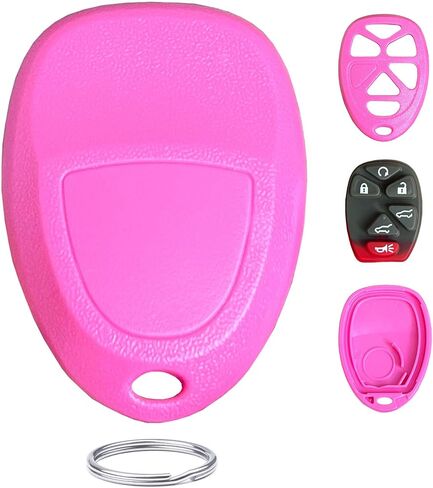 Replacement for Chevy Suburban Tahoe Traverse GMC Yukon XL Keyless Entry Remote Smart Keys Case (6-Button-Pink) in Saudi Arabia