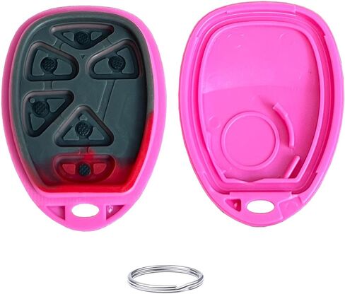 Replacement for Chevy Suburban Tahoe Traverse GMC Yukon XL Keyless Entry Remote Smart Keys Case (6-Button-Pink) in Saudi Arabia