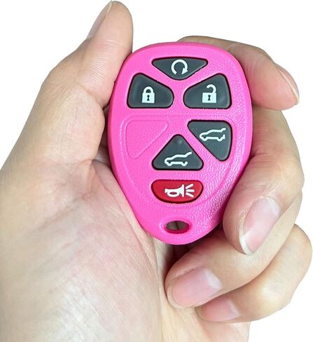 Replacement for Chevy Suburban Tahoe Traverse GMC Yukon XL Keyless Entry Remote Smart Keys Case (6-Button-Pink) in Saudi Arabia