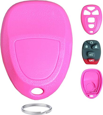 Replacement for Chevy Suburban Tahoe Traverse GMC Yukon XL Keyless Entry Remote Smart Keys Case (6-Button-Pink) in Saudi Arabia