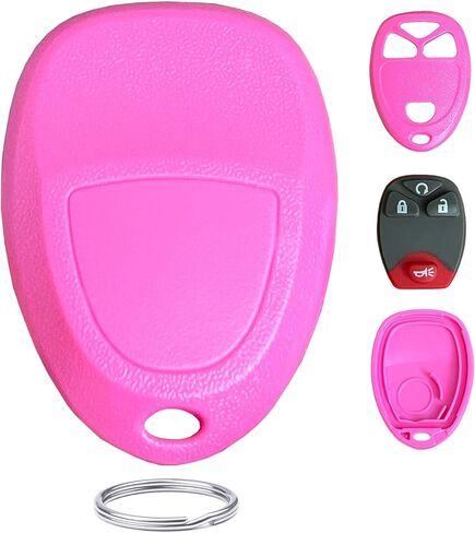 Replacement for Chevy Suburban Tahoe Traverse GMC Yukon XL Keyless Entry Remote Smart Keys Case (6-Button-Pink) in Saudi Arabia