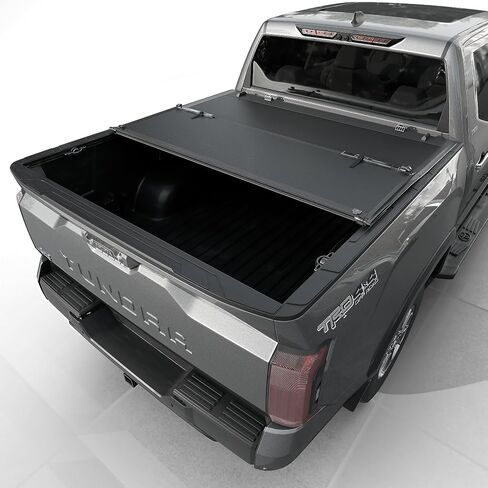 Tutel Hard Shell Folding Truck Bed Tonneau Cover|Fits 2022-2026 Toyota Tundra 5‘6" Bed w/OE Rail System (66.7") - TULH034 in Saudi Arabia