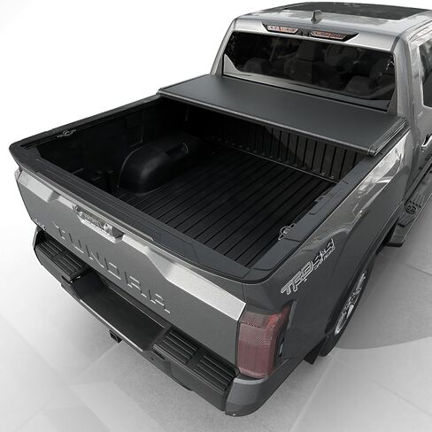Tutel Hard Shell Folding Truck Bed Tonneau Cover|Fits 2022-2026 Toyota Tundra 5‘6" Bed w/OE Rail System (66.7") - TULH034 in Saudi Arabia