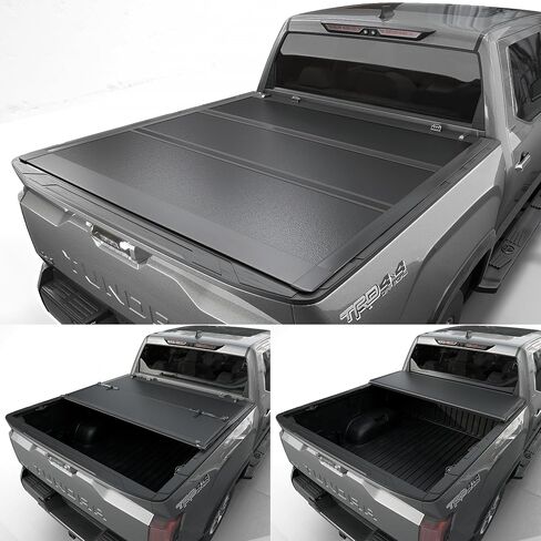Tutel Hard Shell Folding Truck Bed Tonneau Cover|Fits 2022-2026 Toyota Tundra 5‘6" Bed w/OE Rail System (66.7") - TULH034 in Saudi Arabia