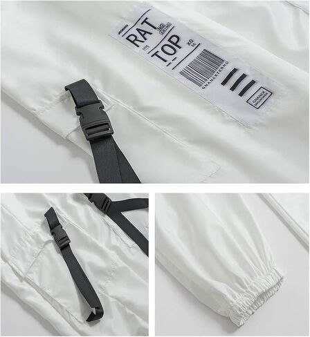 XYXIONGMAO Men's Techwear Tactical Pants Cargo Jogger Pants Harem Hip Hop Pants White in Saudi Arabia