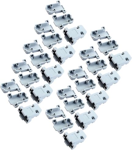 20 Pcs Plastic Cover Shell Housing Gray for D Sub DB9 9Pin Connector Auto Accessories in Saudi Arabia