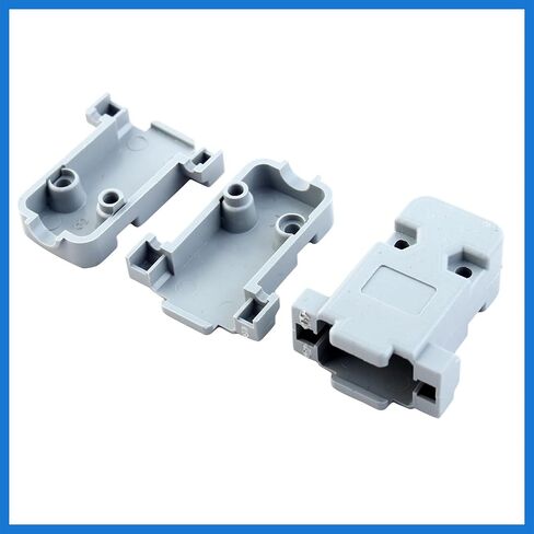 20 Pcs Plastic Cover Shell Housing Gray for D Sub DB9 9Pin Connector Auto Accessories in Saudi Arabia