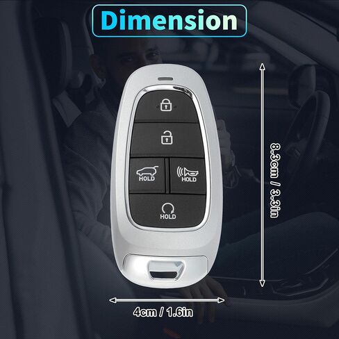 X AUTOHAUX TQ8-FOB-4F27 433MHz Replacement Keyless Entry Remote Smart Key Fob for Hyundai Santa Fe 2021 2022 2023 2024 No.95440-S1670 5 Buttons in Saudi Arabia