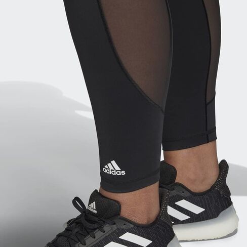 بنطال ضيق Believe This 3-Stripes طويل شبكي للنساء من أديداس in Saudi Arabia