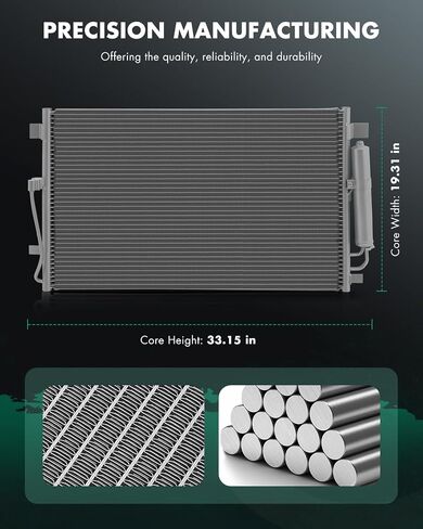 SCITOO A/C Condenser Compatible with 2011 2012 2013 2014 2015 2016 2017 2018 for Nissan Altima 2.5L 3.5L 2016 2017 2018 for Nissan for Maxima 3.5L AC4128 in Saudi Arabia