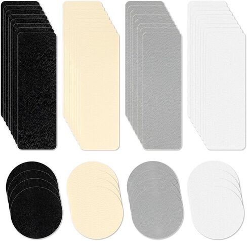 48Pcs Shoe Patches for Holes - SelfAdhesive Shoe Mesh Repair Patche, Rectangular Circle Shape Shoe Hole Repair Patches,Leather Patches for Shoe in Kuwait