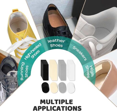 48Pcs Shoe Patches for Holes - SelfAdhesive Shoe Mesh Repair Patche, Rectangular Circle Shape Shoe Hole Repair Patches,Leather Patches for Shoe in Kuwait