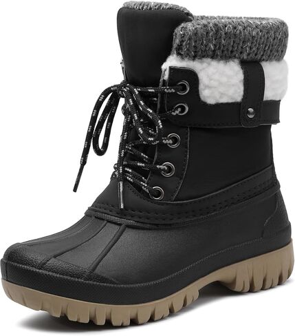 Boys Girls Winter Snow Boots Waterproof Anti-slip Warm Lining Shoes (Toddler/Little Kid/Big Kid) in Saudi Arabia