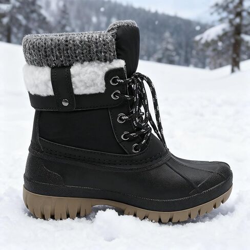 Boys Girls Winter Snow Boots Waterproof Anti-slip Warm Lining Shoes (Toddler/Little Kid/Big Kid) in Saudi Arabia