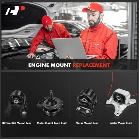 A-Premium 4-PC Engine Motor Mount Kit Compatible with Honda CR-V 2002 2003 2004 2005 2006 2.4L, 4WD, Manual Transmission in Saudi Arabia