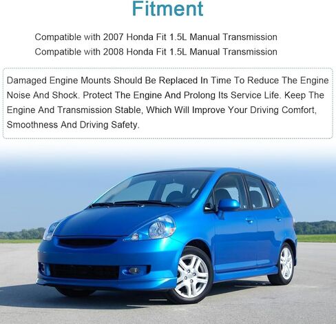 JDMON 4 قطع استبدال حامل ناقل الحركة لمحرك 2007 2008 Honda Fit 1.5L ناقل يدوي متوافق مع AM500، A4538، A4552، A4541 in Saudi Arabia
