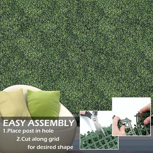 Grass Wall Panels, 10"x 10"(20pcs) 4-Layer Artificial Boxwood Faux Green Wall for Interior in Saudi Arabia